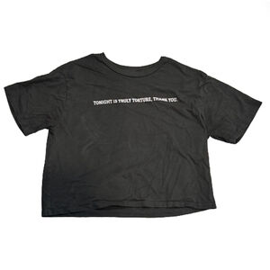 Organic Collective Tonight Is Truly Torture, Thank You Graphic Cropped Tee